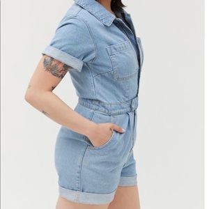 Bdg denim mom shortall coverall